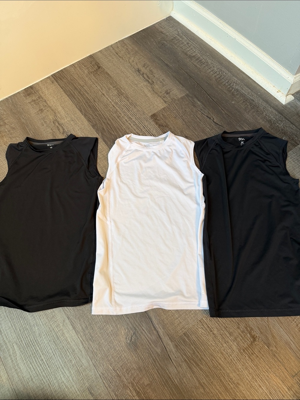 DSG Kids Tank Tops - Black and White Set of 3